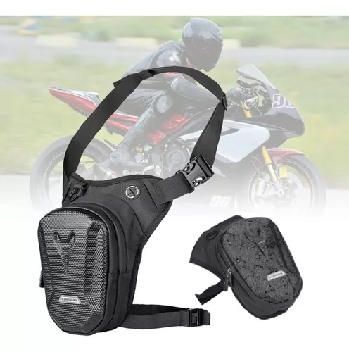 Riñonera RZAHUAHU Bolsa lateral para pierna de motocicleta EVA