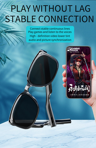 Gafas Bluetooth Con Función De Traducción, Protección Uv