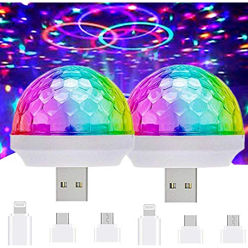 Usb Mini Disco Lights, Led Small Magic Ball Sound Contr...