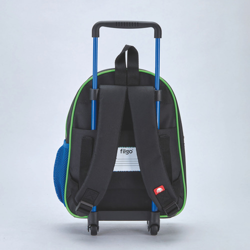 Mochila Carrito Filgo Minipak 12'' Jardín Nenes Fútbol Azul Diseño De La Tela Lisa