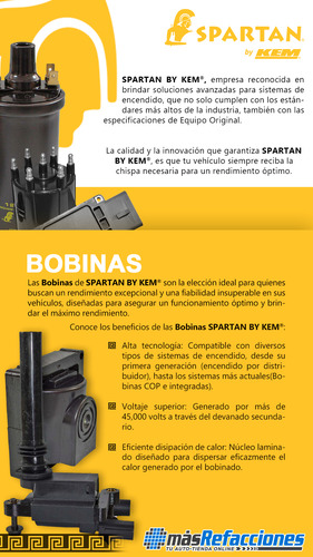 Bobina P/ford Mustang V8 5.0l 1979 Spartan By Kem