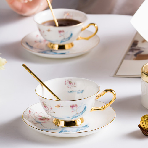 Juego De Tazas De Café De Cerámica