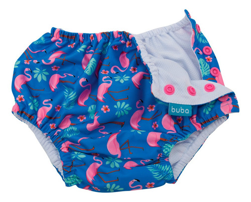 Biquini Com Fralda Reutilizavel De Piscina Flamingo Buba