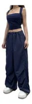 Comprar Pantalones De Paracaídas Para Mujer Pantalones Cargo Anchos