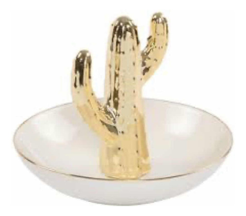 Joyero Plato Cerámica Con Figura Captus  Elegante Pulsera