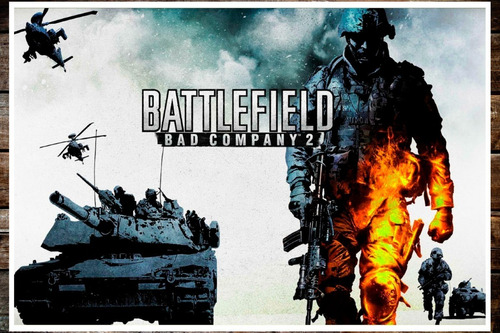 Poster Lamina Battlefield Bad Company 2 47,5 X 32,5