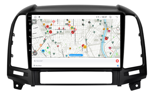 Multimidia Santa Fé 05/13 9p Android 13 Carplay 2gb 64gb