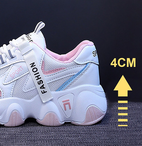 Zapatos De Tenis Cómodos Con Plataforma Informal Para Mujer