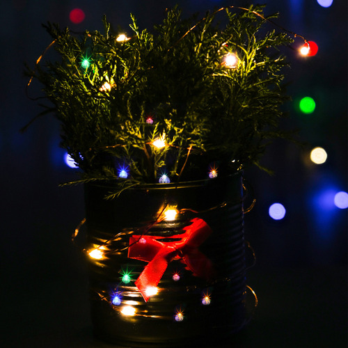 / Mini Lámpara Led Con Forma De Bola Pequeña, 100 Unidades