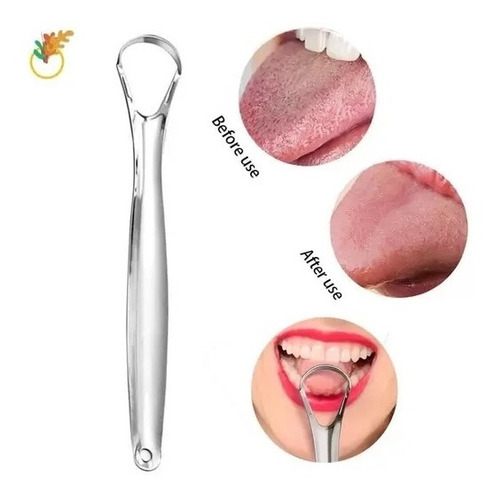 Raspador De Língua E Limpador De Língua Manual Higiene Bucal