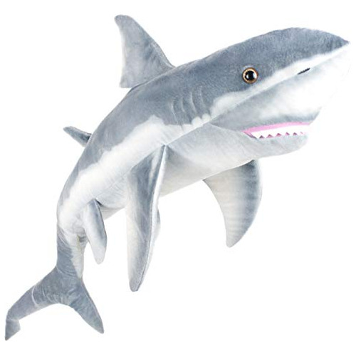 Viahart Kiki The Great White Shark  52 Inch Stuffed Animal