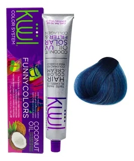 Tinte Profesional Kuul Varios Tonos Colores Fantasía Tono Azul jeans