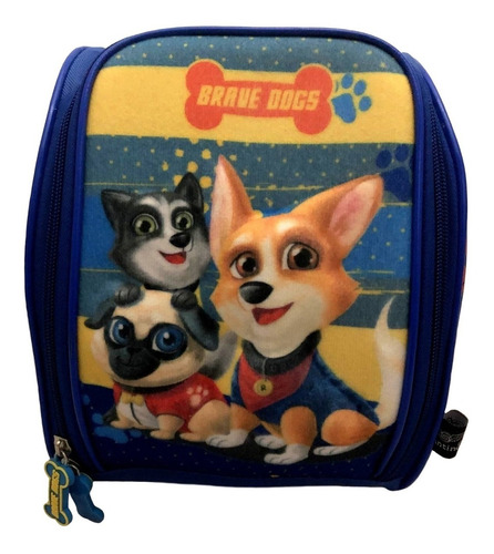 Imagem 2 de 4 de Lancheira Térmica Infantil Cachorros Azul Pets Dogs Santino