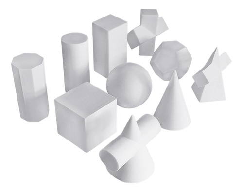 10 Contagem Mini Resina 3d Geometria Esboço Estatuetas De