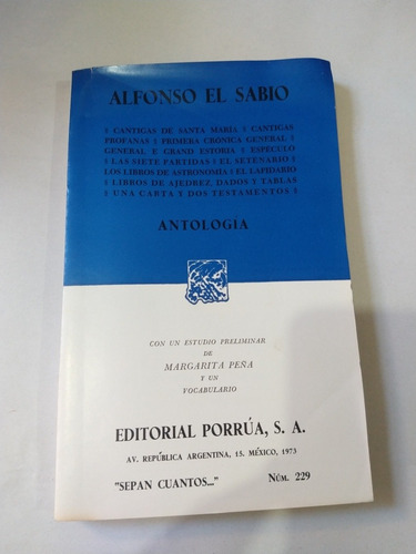 Alfonso El Sabio Cantigas De Santa María  Antología