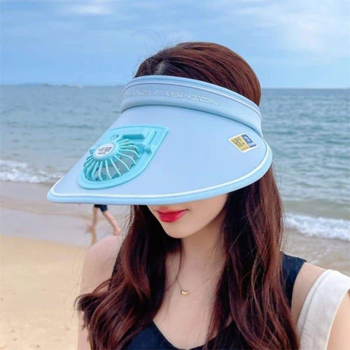 Sombrero Gorra Visera Con Ventilador Portatil Recargable