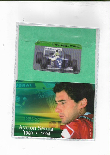 Cartão Telefonico+postal Ayrton Senna-1960*1994- Williams