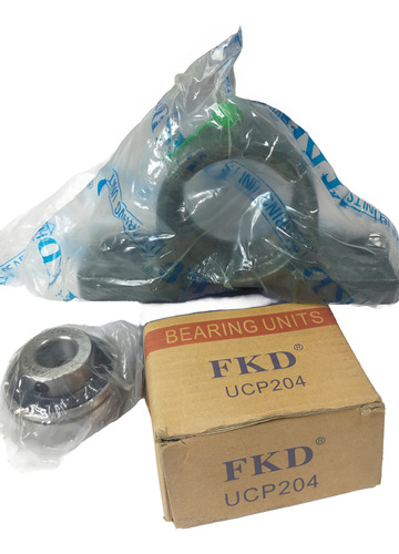 Kit Com 02 - Mancal P-204 Com Rolamento Fkd