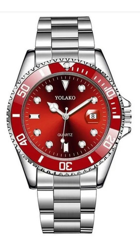 Relógio Yolako Original Aço Estilo Rolex A Prova D Agua