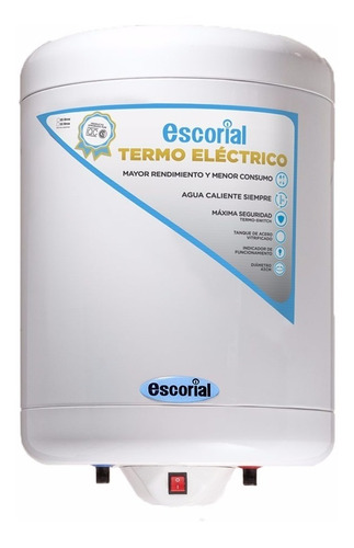 Termotanque Electrico 55 Escorial Carga Inferior Gtia 3 Años