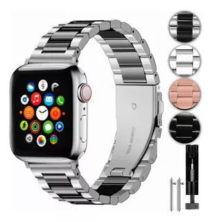 Correa De Acero Inoxidable Para Apple Watch Series 7 6 5 Se