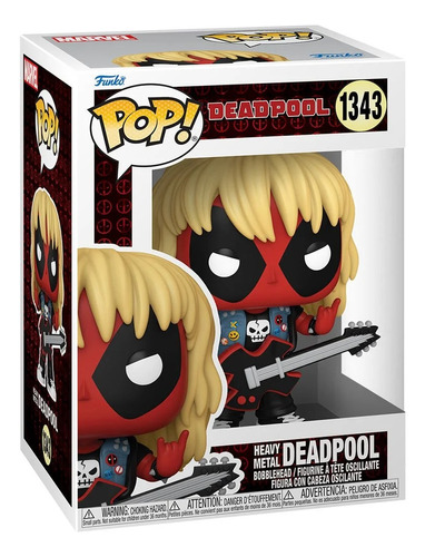 Funko Pop Heavy Metal Deadpool #1343 Parody Marvel Rockero