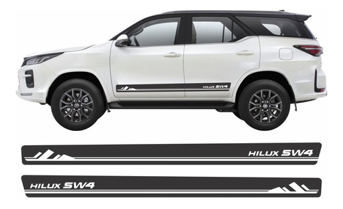 Acessorios Par Adesivos Lateral Toyota Hilux Sw4 2005 A 2015