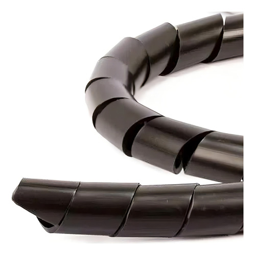 Spiraduto 1/4 Organizador De Cabos - Dutoplast - Preto 35m