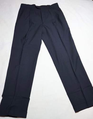 Pantalón Jos A Bank Color Azul Marino Talla 34 Gabardina (Usado)