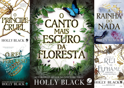 Trilogia O Povo Do Ar + O Canto Mais Escuro Da Floresta + Como O Rei De Elfhame Aprendeu A Odiar Historias, De Holly Black. Editora Galera, Capa Mole Em Português, 2021