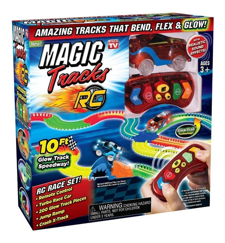 Magic Tracks Pista Luces 1 Carro + Control 10pies 