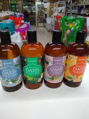 Shampoo * Hierbas Oasis Cabello Secos Castigados Aloe Calend