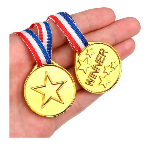 Imagen 2 de 10 de Medallas Doradas Ganador Evento Deportivo Niños 5unid Jg8z