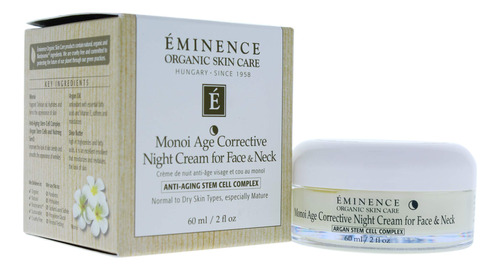 Crema De Noche Eminencia Orgnica Cuidado De La Piel Monoi, E