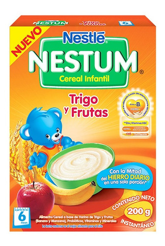 Probiotico Nestum Trigo,frutas 250 Gr(2 Unidad)super