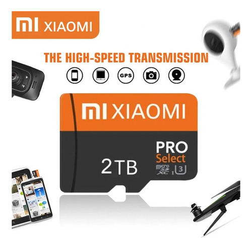 Tarjeta De Memoria Micro Sd Xiaomi De 2 Tb Con Adapatador