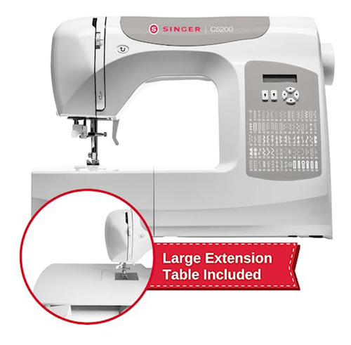 Máquina De Coser Y Acolchar Singer C5200 180 Stitch Lcd