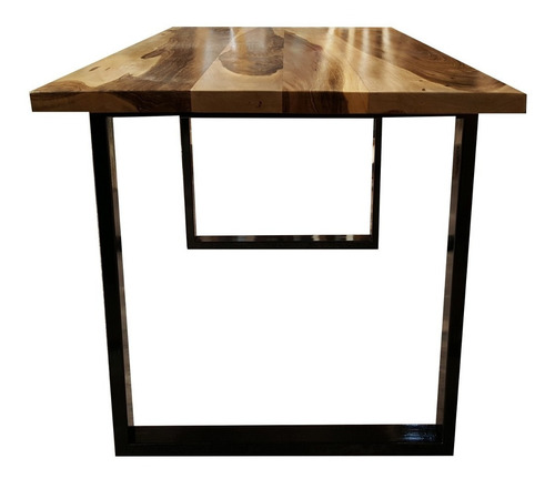 Mesa Malcom De Comedor Estilo Industrial Madera Dura Maciza