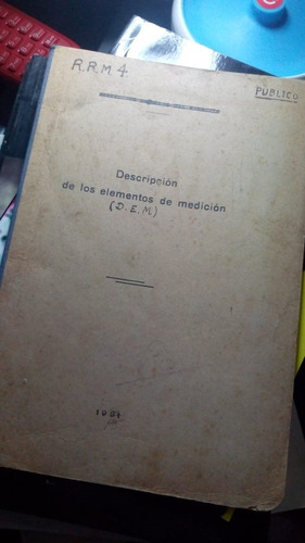 Descripcion De Los Elementos De Medicion 1931 Militar