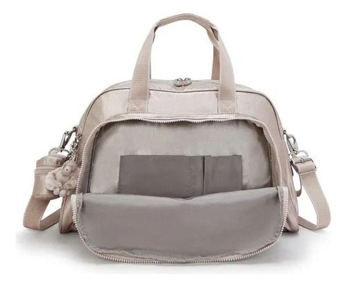 Bolsa De Maternidade E Trocador Kipling Camama Metallic Glow Cor Dourada
