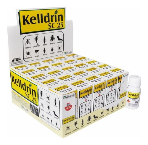 Kelldrin Sc 25 Mata 30ml Escorpiões Baratas Aranhas