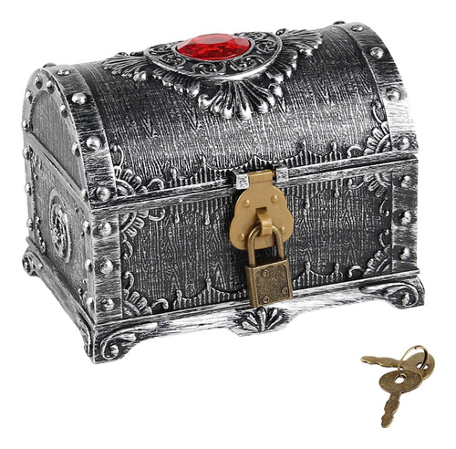 3 Cofre Del Tesoro Pirata, Accesorios De Plata Antigua