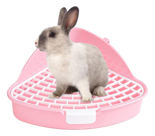 - Caja De Arena For Conejos, Bandeja De Arena Esquinera Para