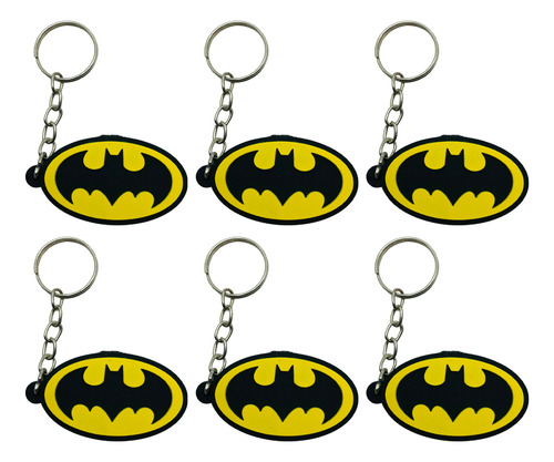 Chaveiro Emborrachado Símbolo Batman Dc Geek