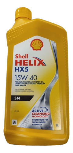 Aceite 15w40 Mineral Shell, Original.