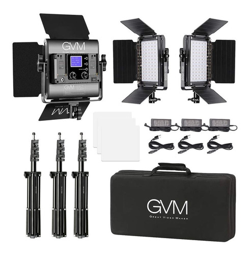 Imagen 6 de 6 de Kit Gvm De Iluminación De Video Led Rgb, 16 Piezas