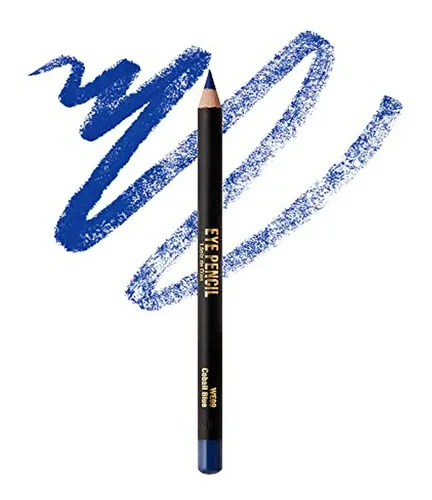 Lápiz De Ojos Profesional Azul Cobalto, Suave Y Duradero