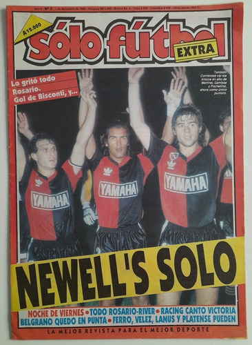 Revista Solo Futbol Extra N° 3 - Newells De Bielsa 1990 Fs