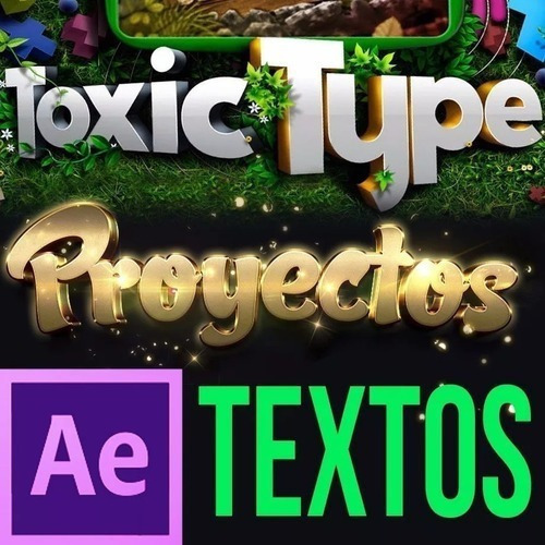 Pack Vectores A/ Efects Editables Textos Intros 20g Ae