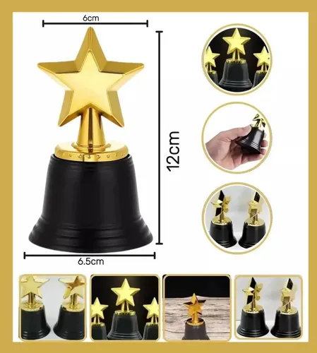 A Genérico 10 Piezas Estrella Trofeo Premio Estatuilla